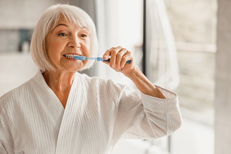You can begin brushing your teeth again the day after dental implant surgery